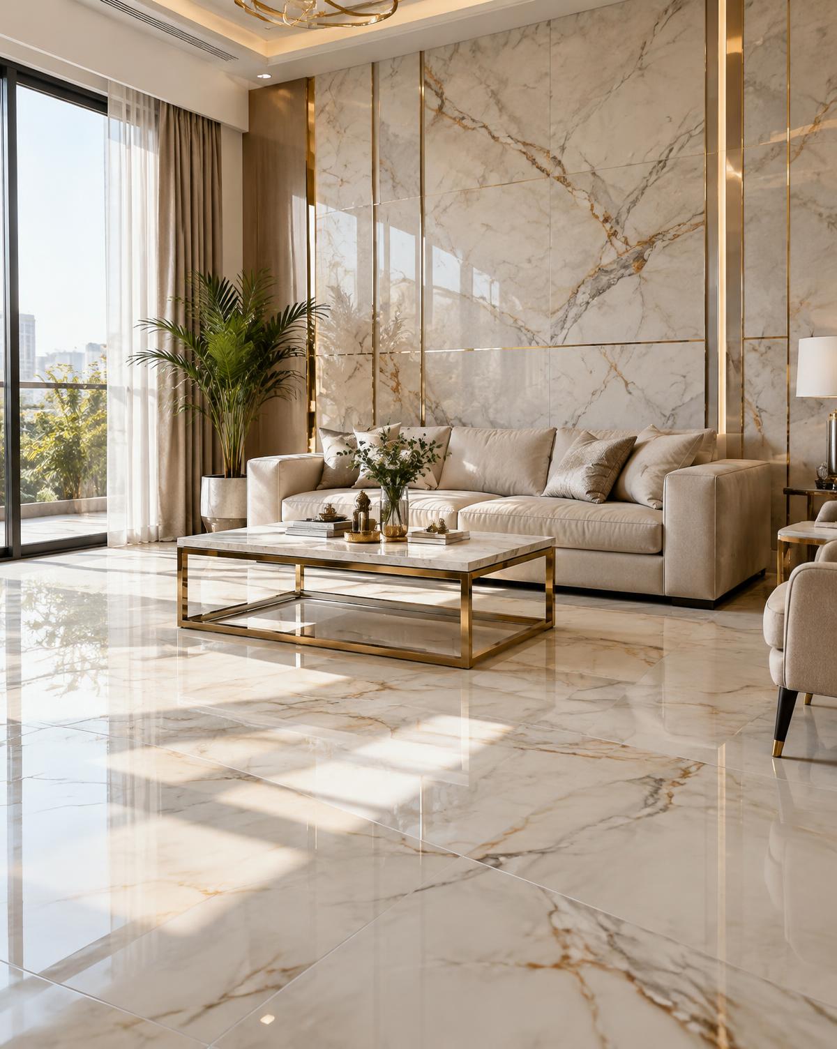 Ivory Glaze Floor Tile